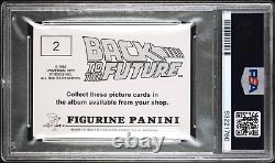 1985 PANINI BACK TO THE FUTURE STICKERS 2 DOC BROWN PSA 9 NH (Christopher Lloyd)