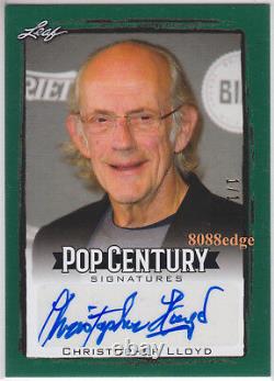 2017 Pop Century Auto Christopher Lloyd #1/1 Of Autograph Back To The Future