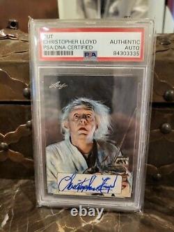 2017 leaf pop century Christopher Lloyd 1/1 Auto Sketch Card Back to the Future