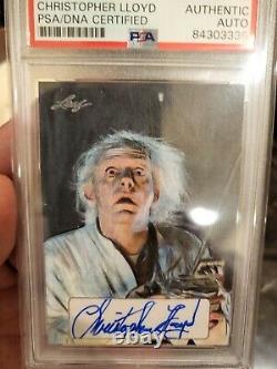 2017 leaf pop century Christopher Lloyd 1/1 Auto Sketch Card Back to the Future