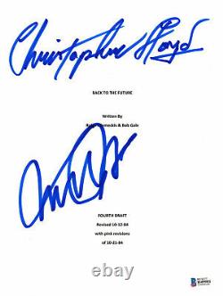 Autographed Michael J Fox Christopher Lloyd Signed Back To The Future Script Bas
