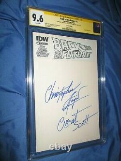BACK TO THE FUTURE #1 CGC 9.6 SS Signed IDW Variant Christopher Lloyd withQUOTE