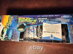 BACK TO THE FUTURE 2 124 DELOREAN Christopher Lloyd Auto with Beckett CoA