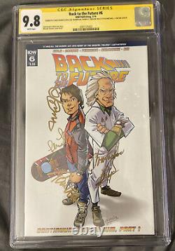 BACK TO THE FUTURE #2 CGC 9.8 SS Signed IDW Variant Fox Lloyd Thompson & Wilson