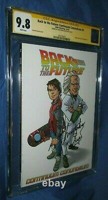 BACK TO THE FUTURE #2 CGC 9.8 SS Signed IDW Variant GN Christopher Lloyd