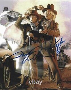 BACK TO THE FUTURE 3 Michael J. Fox / Christopher Lloyd Hand signed 8x10 photo
