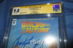 BACK TO THE FUTURE #8 CGC 9.8 SS Signed by Christopher Lloyd DOC BROWN