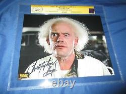 BACK TO THE FUTURE CGC SS Signed Movie Photo/Still CHRISTOPHER LLOYD/DOC BROWN