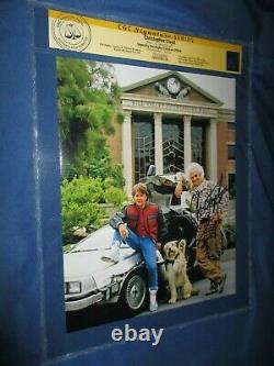 BACK TO THE FUTURE CGC SS Signed Movie Photo/Still CHRISTOPHER LLOYD/DOC BROWN