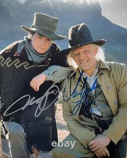 BACK TO THE FUTURE CHRISTOPHER LLOYD / MICHAEL J. FOX Hand signed 8x10 photo COA