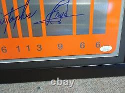 BACK TO THE FUTURE I II Signed Prop Plate Frame CHRISTOPHER LLOYD Frame JSA COA