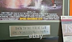 BACK TO THE FUTURE I II Signed Prop Plate Frame CHRISTOPHER LLOYD Frame JSA COA