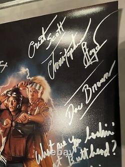 BACK TO THE FUTURE photo cast signed J Fox Christopher Lloyd autograph 5 Jsa