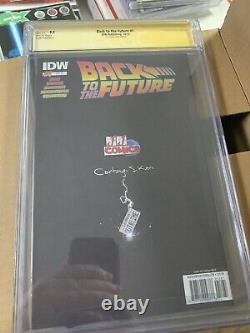 Back To The Future 1 Cgc 9.9 Signed Michael J Fox Christopher Lloyd Lea Thompson