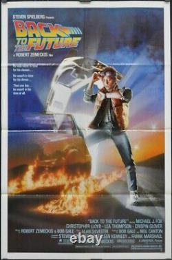 Back To The Future 1985 STUDIO-STY MOVIE POSTER MICHAEL J. FOX CHRISTOPHER LLOYD