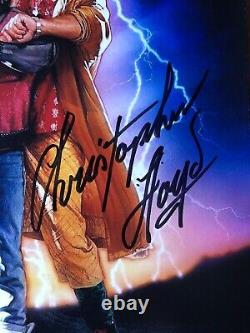 Back To The Future 2 Poster Christopher Lloyd autographed COA 8X10