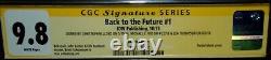 Back To The Future Blank CGC 9.8 Signed Michael J Fox Christopher Lloyd comic