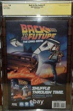 Back To The Future Blank CGC 9.8 Signed Michael J Fox Christopher Lloyd comic