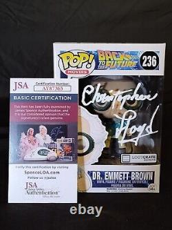 Back To The Future (Christopher Lloyd) Signed Funko Pop! #236 With JSA COA