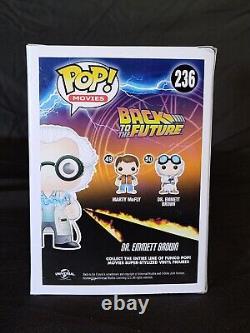 Back To The Future (Christopher Lloyd) Signed Funko Pop! #236 With JSA COA