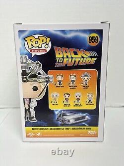 Back To The Future Doc Brown Funko Pop Signed Christopher Lloyd JSA With Helmet