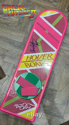 Back To The Future II Michael J Fox & Christopher lloyd Signed Hoverboard PROP