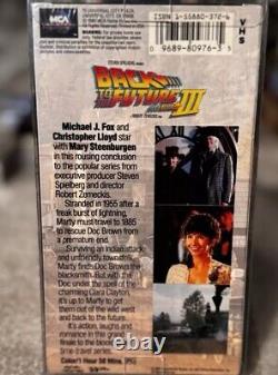 Back To The Future III Sealed Watermark VHS 1990 Micheal J Fox Christopher Lloyd