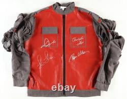 Back To The Future Jacket Signed By (4) with Michael J. Fox, Christopher Lloyd