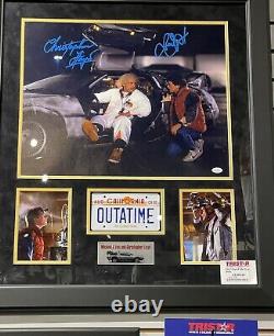 Back To The Future Michael J. Fox And Christopher Lloyd Signed Picture Framed
