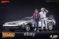 Back To The Future, Michael J Fox Christopher Lloyd Figurines, by SF, 1/18