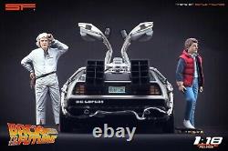 Back To The Future, Michael J Fox Christopher Lloyd Figurines, by SF, 1/18