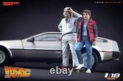 Back To The Future, Michael J Fox Christopher Lloyd Figurines, by SF, 1/18