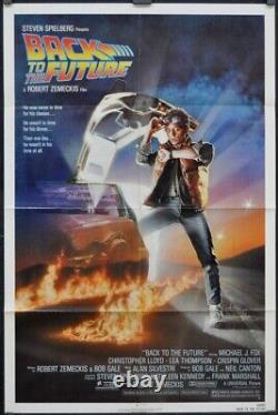 Back To The Future ORIG 1985 NSS MOVIE POSTER MICHAEL J. FOX CHRISTOPHER LLOYD