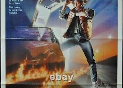 Back To The Future ORIG 1985 NSS MOVIE POSTER MICHAEL J. FOX CHRISTOPHER LLOYD