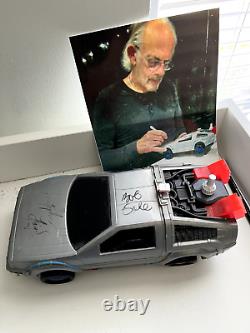 Back To The Future Toy Delorean Signed Bob Gale And Christopher Lloyd Doc Brown