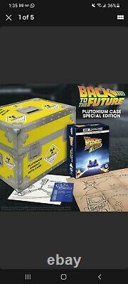 Back To The Future Trilogy 4K UHD Plutonium Case Collectors Box in hand Rare