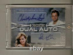 Back to the Future Christopher Lloyd & Lea Thompson POP CENTURY autograph card