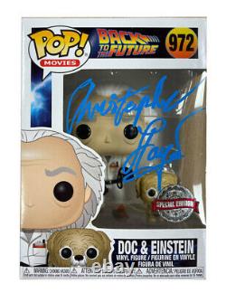 Back to the Future Funko Pop #972 Signed by Christopher Lloyd 100% Authentic COA