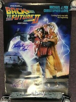 Back to the Future II Signed by Christopher Lloyd and Michael J Fox PSA/DNA COA