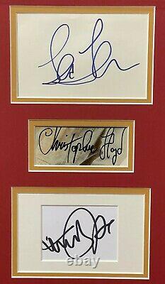 Back to the Future signed 3 sig Christopher Lloyd/Lea Thompson/M Fox Framed -JSA