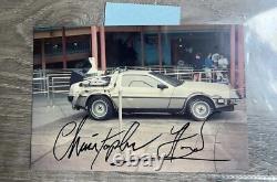 Back to the future christopher lloyd delorean Autograph Star Trek Con rack Bins