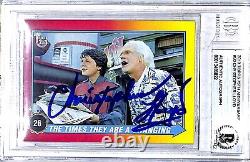 CHRISTOPHER LLOYD 2013 Topps Trading Card #90 BACK TO THE FUTURE BAS Slabbed