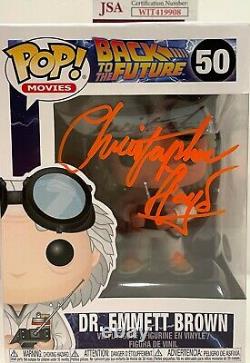 CHRISTOPHER LLOYD Signed Autograph Funko Back to the Future Doc 2015 JSA