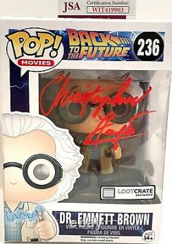 CHRISTOPHER LLOYD Signed Autograph Funko Back to the Future JSA