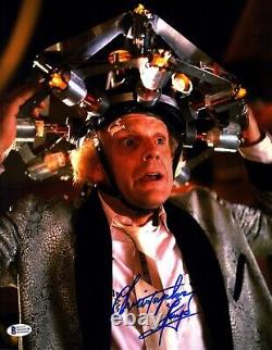 CHRISTOPHER LLOYD Signed BACK TO THE FUTURE 11X14 Photo Beckett BAS Witness
