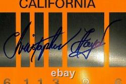 CHRISTOPHER LLOYD Signed BACK TO THE FUTURE 2 License Plate BAS # WE43172