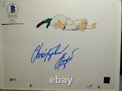 CHRISTOPHER LLOYD Signed BACK TO THE FUTURE Cartoon Animation Cel Authenticatd