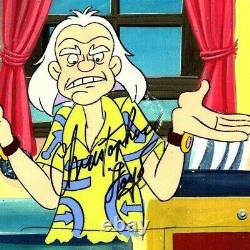 CHRISTOPHER LLOYD Signed BACK TO THE FUTURE Cartoon Animation Cel PSA/DNA