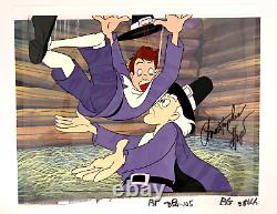 CHRISTOPHER LLOYD Signed BACK TO THE FUTURE Cartoon Original Animation Cel