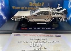 CHRISTOPHER LLOYD Signed BACK TO THE FUTURE II 118th DeLorean COA Boxed